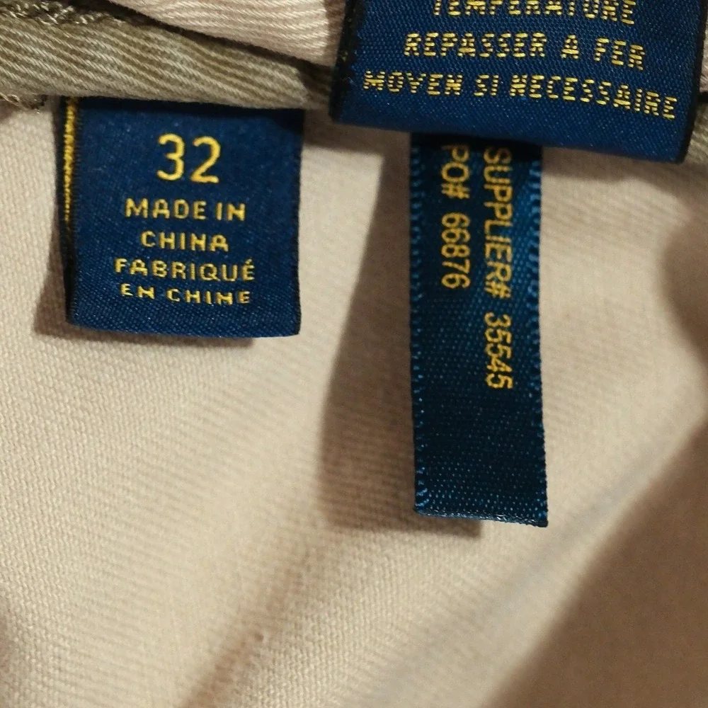 Polo Ralph Lauren  Cargo Shorts Mens Size 32 Khaki Cotton Small Flaw